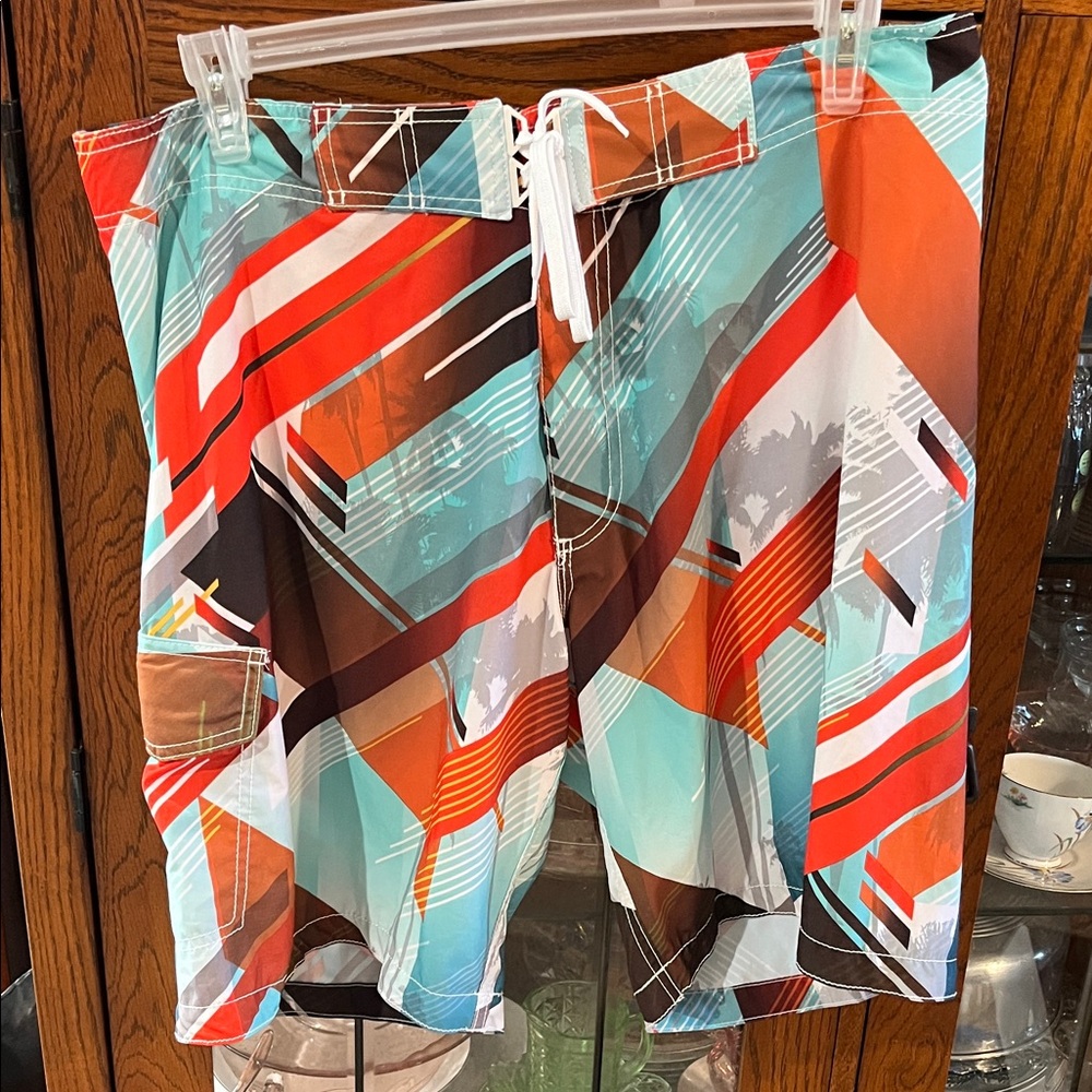 Old Navey Colorful Geometric Swim Shorts